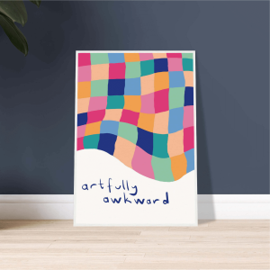 Artfully Awkward Wall Art - Wooden Framed Poster