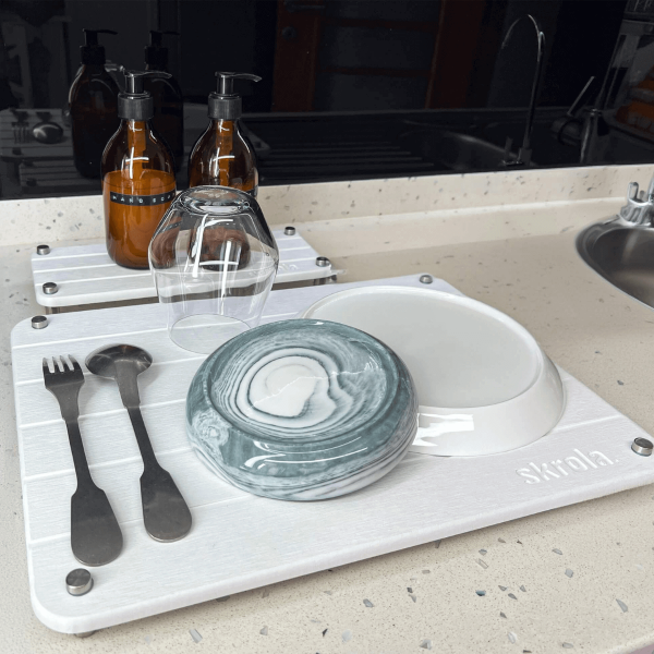 Skrola Diatomite Stone Drying Mat Set